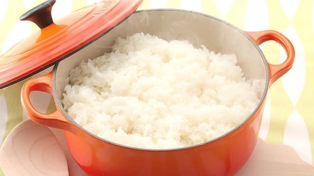 ル・クルーゼの鍋で炊いたご飯