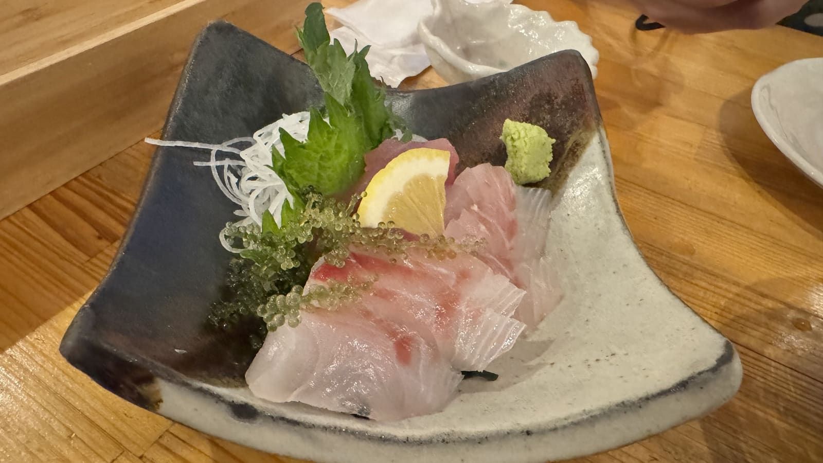 島魚の刺身3点盛り